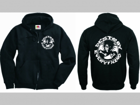 Destroy Everything hrub&aacute; mikina na zips s kapucou stiahnuteľnou &scaron;n&uacute;rkami